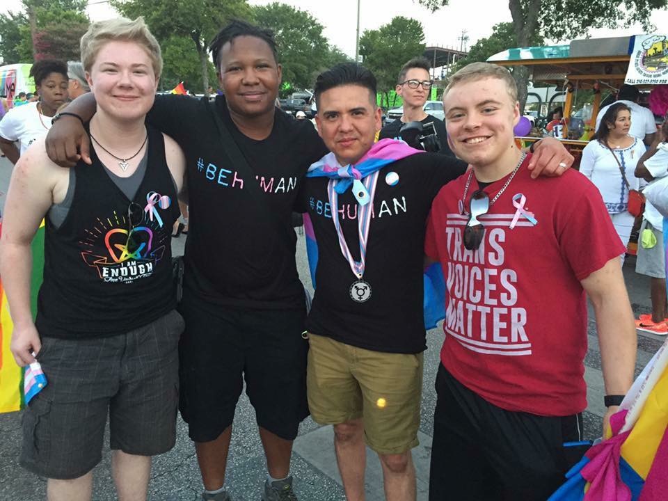 #beHuman supporters at San Antonio Pride