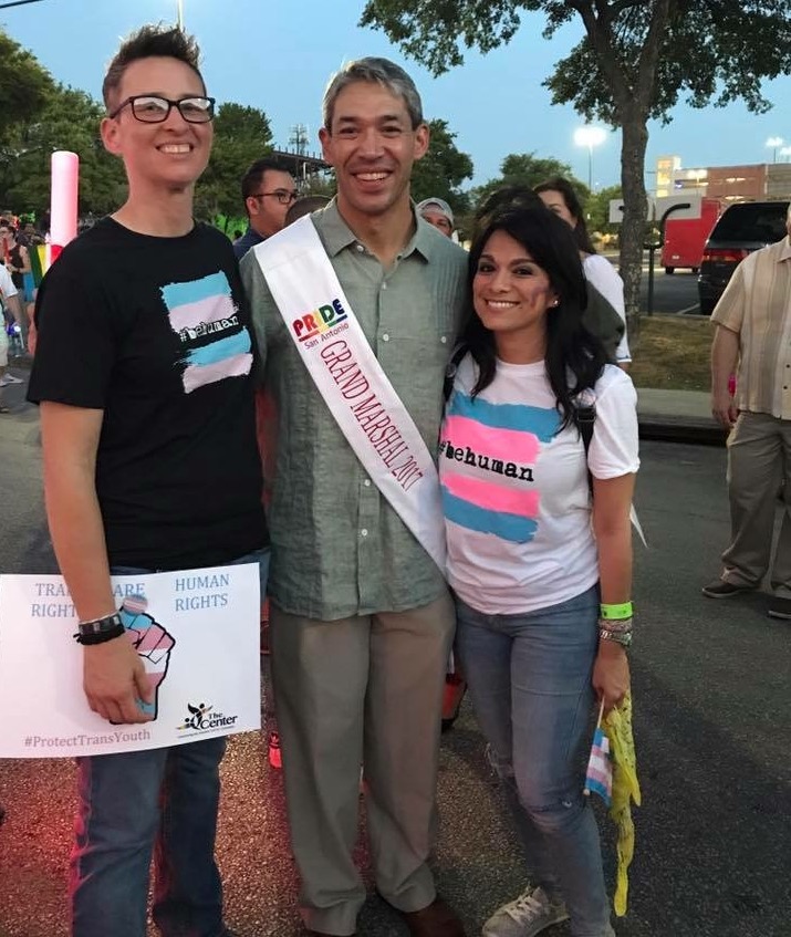 Kat and Belinda with Ron Nirenberg