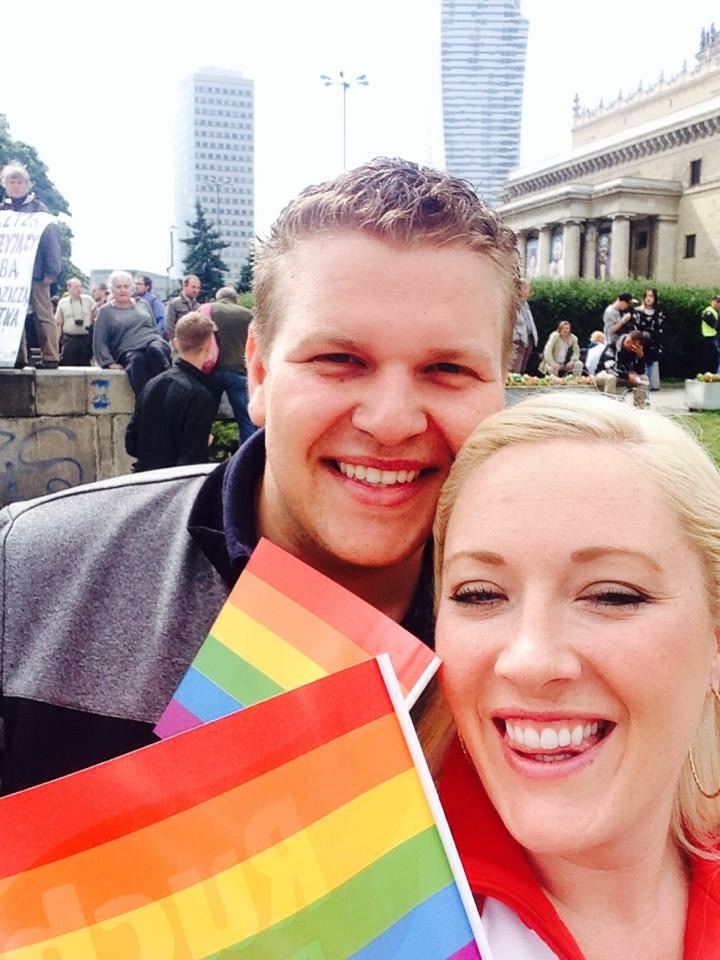 Noel Koenke at Pride in Poland