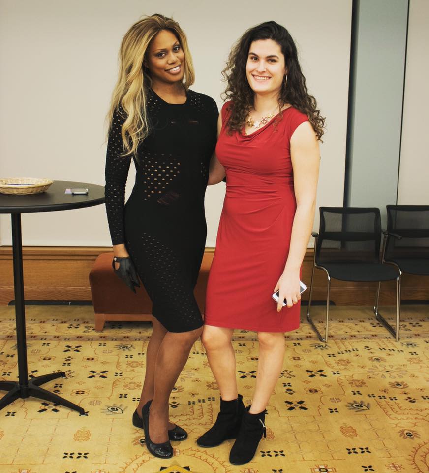 Emily Kaufman and Laverne Cox