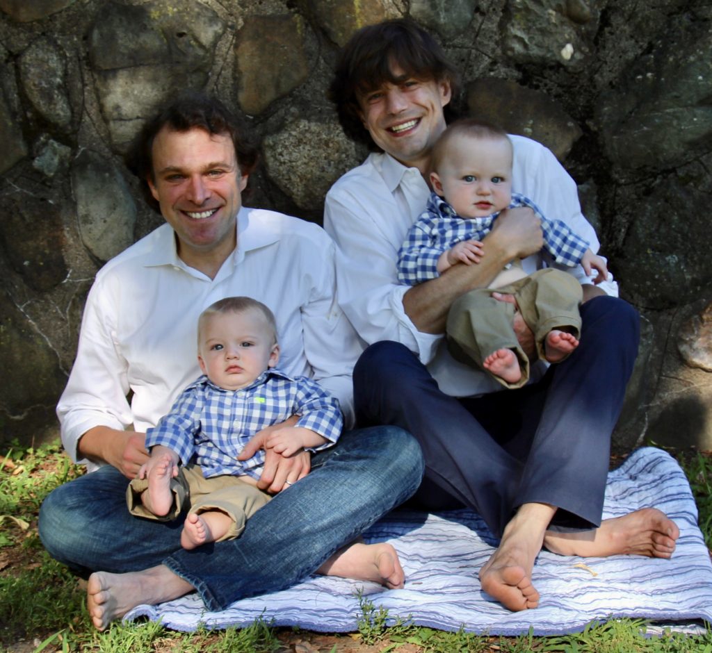 Scott Jaffe, husband and kids