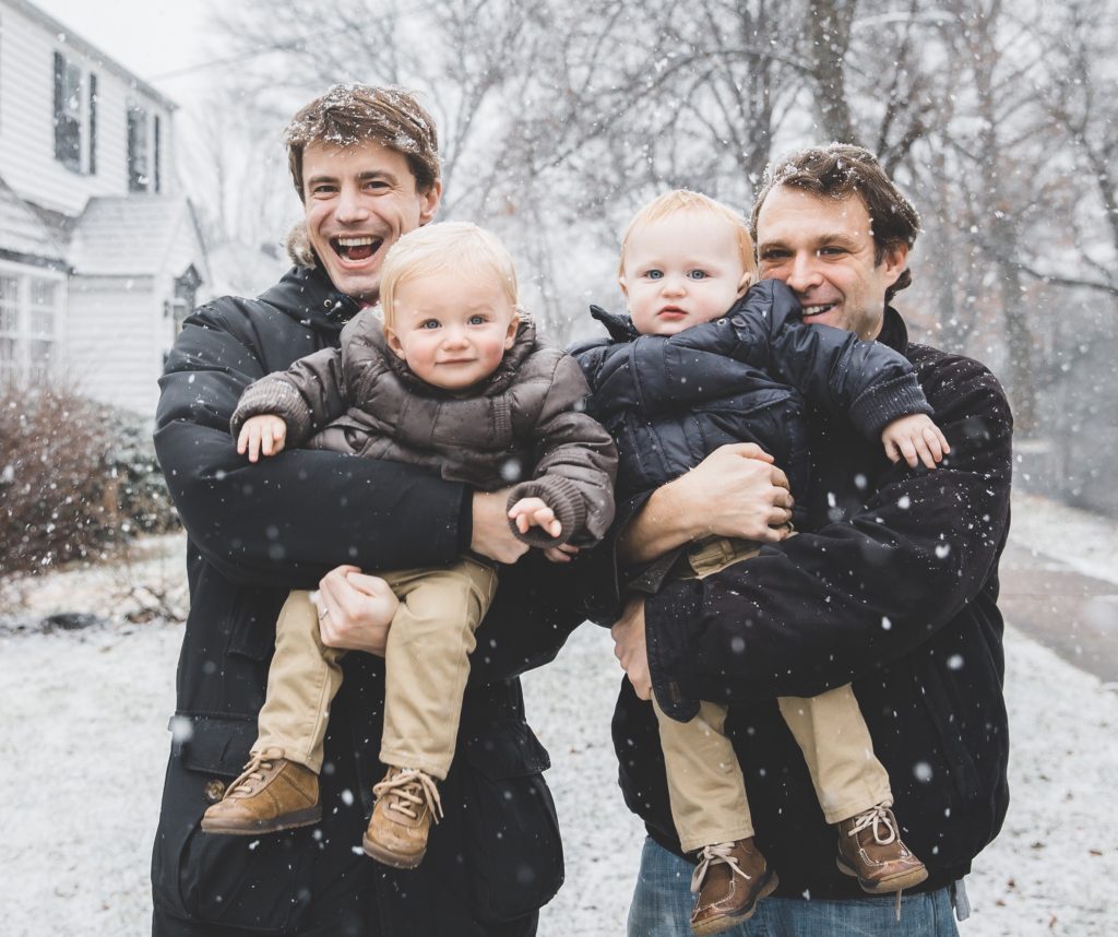 Scott Jaffe, husband and kids