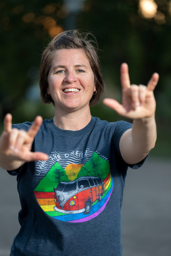 Pride Socks founder Rachel Smith