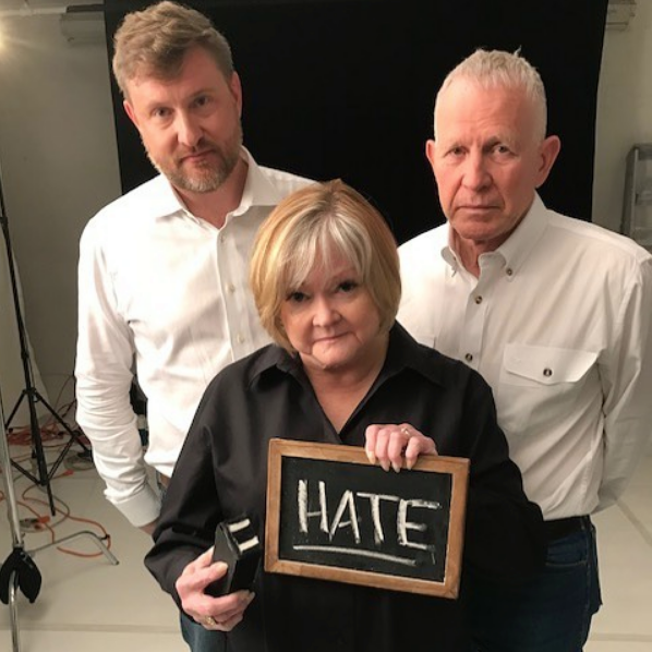 Jason Marsden with Judy and Dennis Shepard, the parents of Matthew Shepard