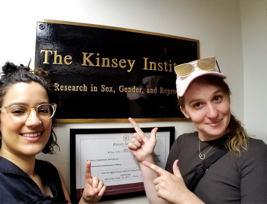 Trans author Samantha Allen and her wife at The Kinsey Institute