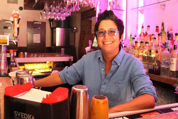 Lisa Cannistraci at her lesbian bar in NYC, Henrietta Hudson