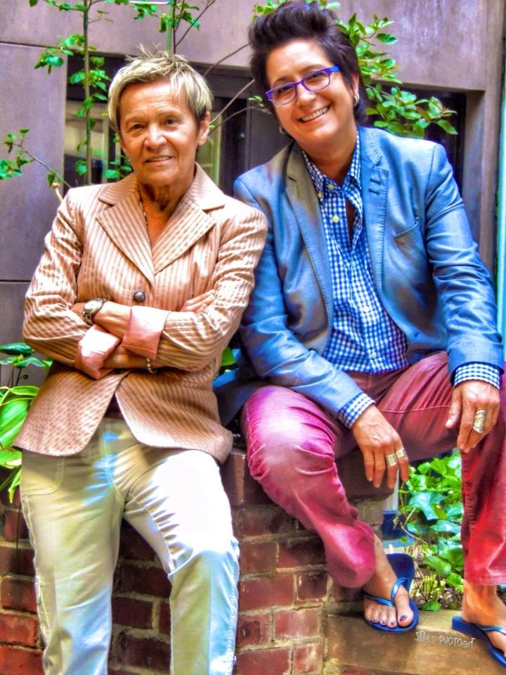 Cannistraci with Minnie Rivera, her business parter of their lesbian bar in NYC