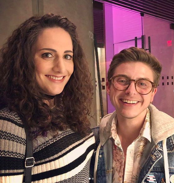 Thomas with Samantha Filoso, co-host of the Trans IRL show