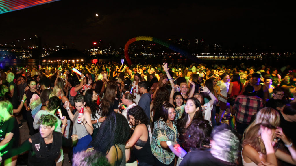 Siren Pride party in New York City, hosted by lesbian bar owner Lisa Cannistraci