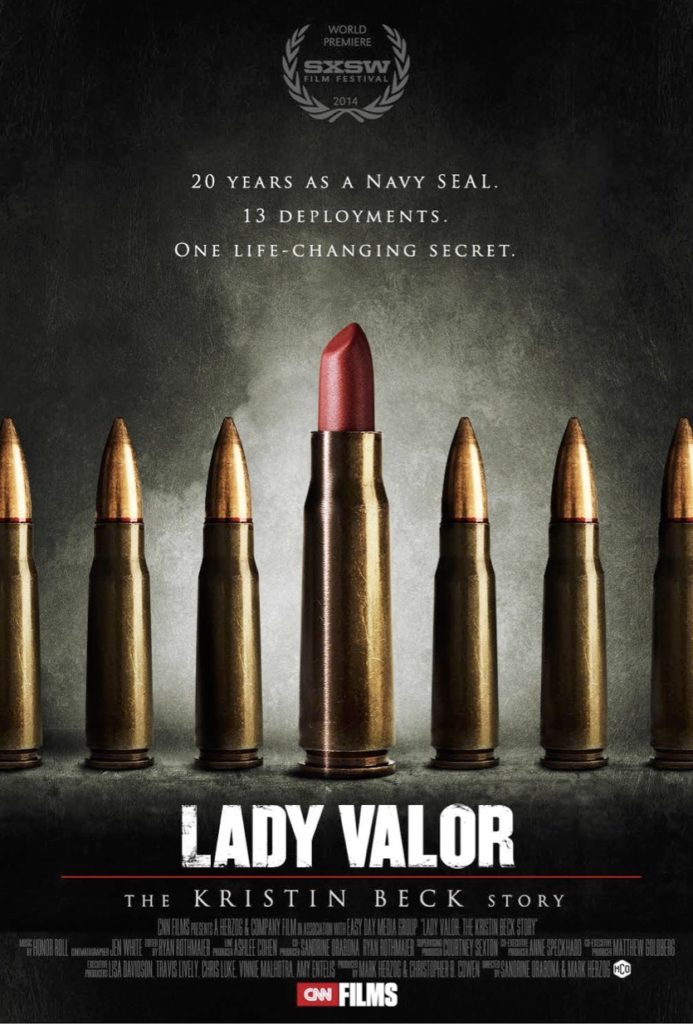 The poster for Lady Valor, the documentary about Kristin Beck