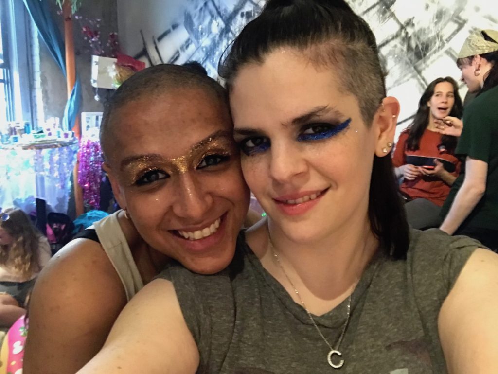 Jessica and Caroline Kaplan, a couple who create lesbian art 