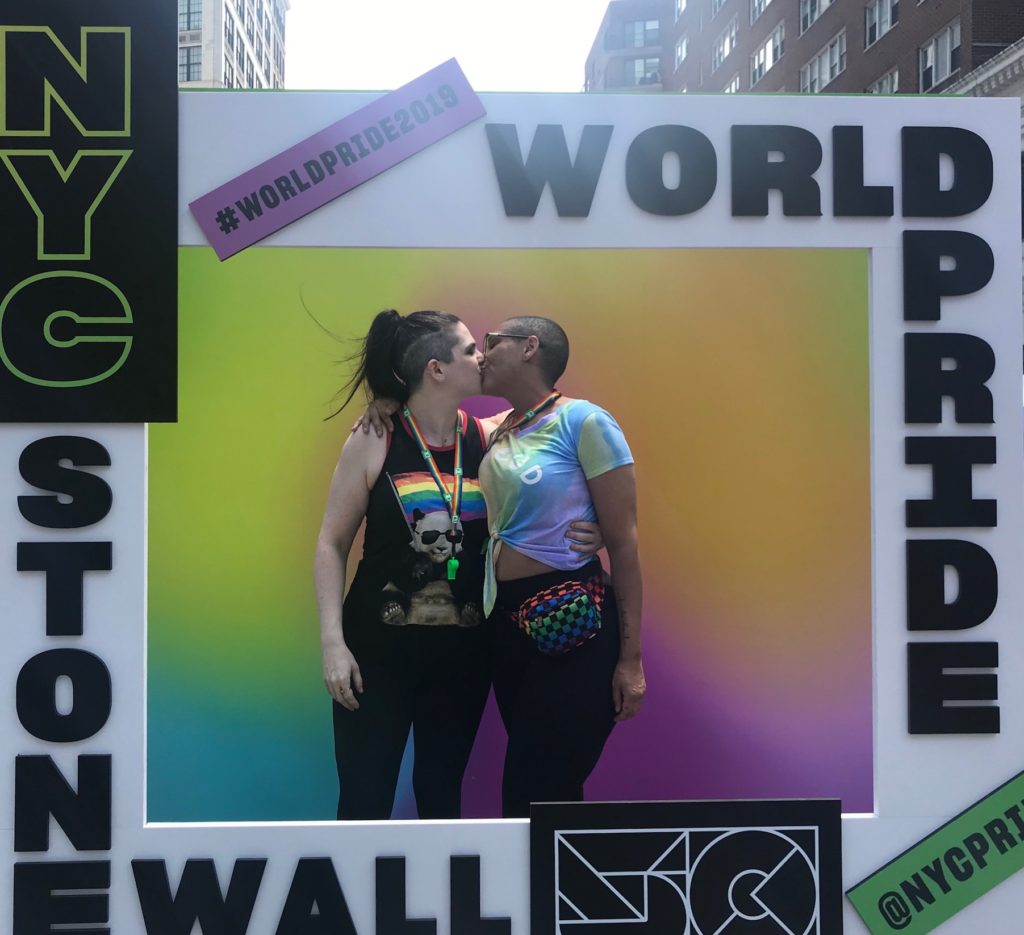 Caroline and Jessica Kaplan at World Pride
