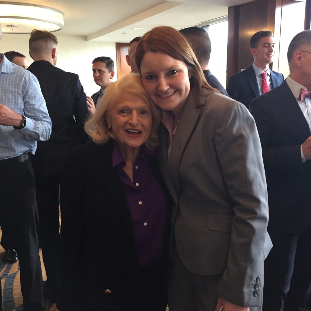 Jennifer Dane with marriage equality pioneer Edie Windsor