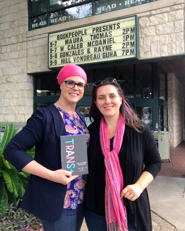 LGBT authors Katherine Gonzales and Karen Rayne
