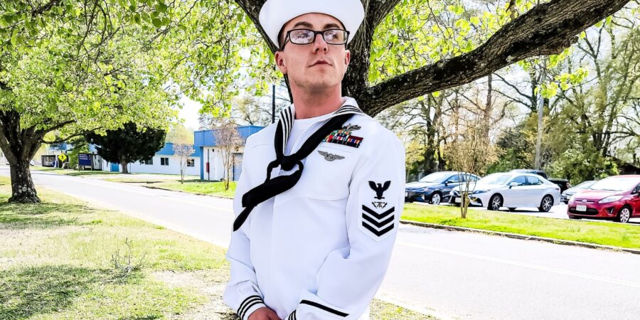 Dustin Stephens, bisexual male in the Navy